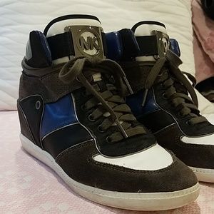 Michael Kors Nikko wedge sneakers, size 9